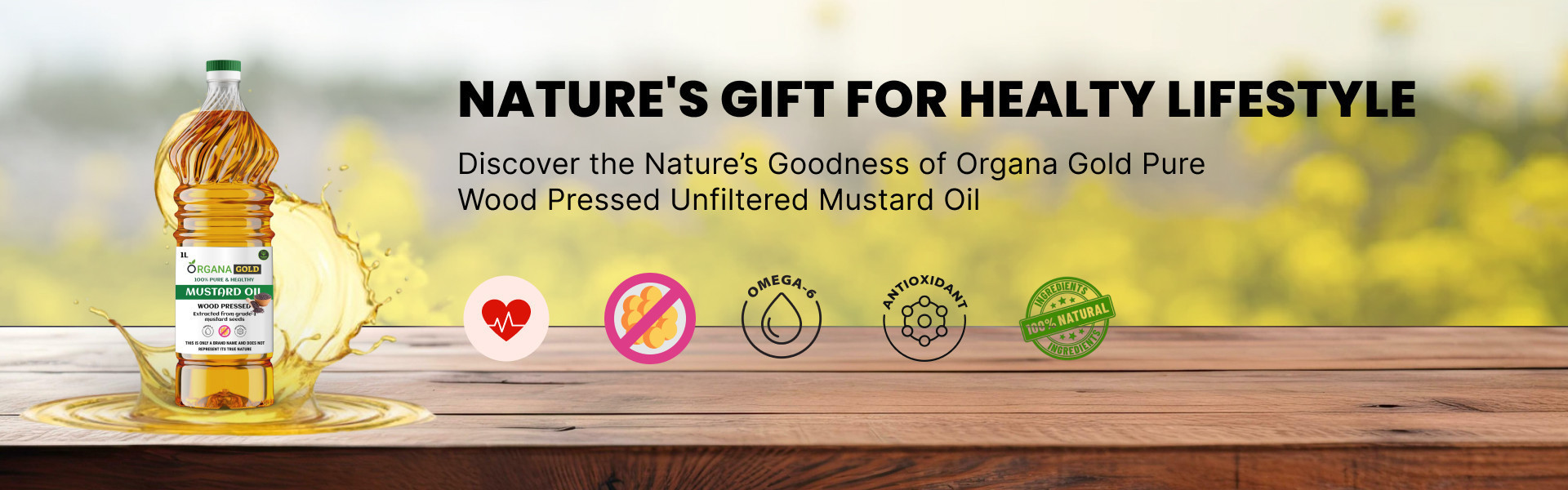 OrganaGold Mustard Oil