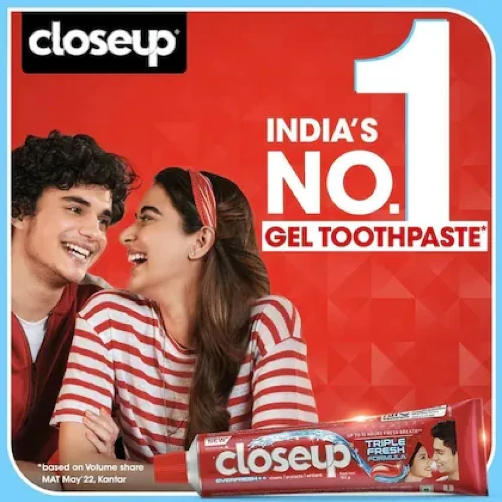 Closeup Everfresh+ Red Hot Gel Toothpaste 150 g (Pack of 2)