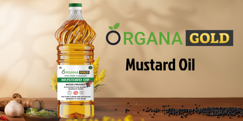 Pure Wood Pressed Mustard Oil by OrganaGold Foods Private Limited
